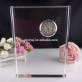 Relógio de mesa de cristal presentes do favor do casamento relógio de cristal K9 horologe de cristal
